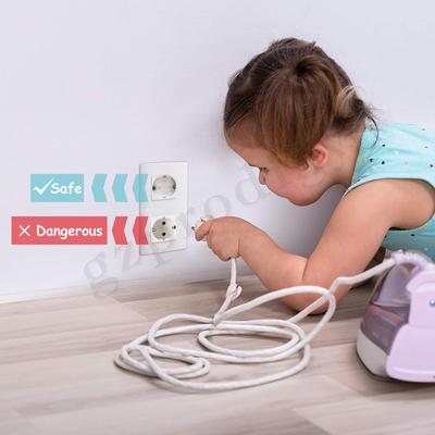 Prodigy-Dekking van de de Afzetstop van de EU de Standaard Draaibare Elektrische Beschermende Witte voor Kindbescherming