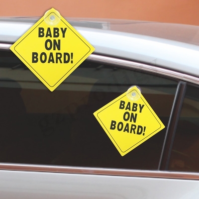 ISO9001 waterdicht Kind aan boord van Sticker, Geurloos Gepersonaliseerd aan boord van Autoteken