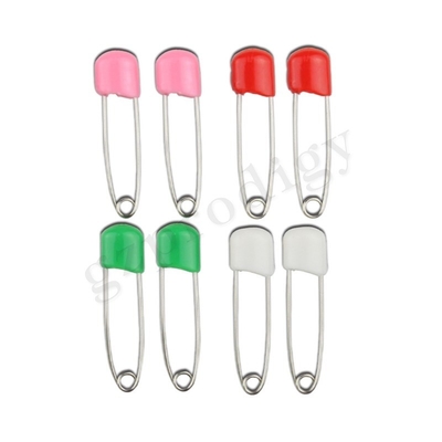Prodigy 8 Pcs luierpen Eco-vriendelijke plastic koppenpen met baby veilig slot kleurrijk