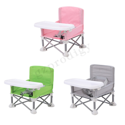 De Baby die van de aluminiumlegering Stoel met Tray Multicolor Portable vouwen
