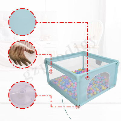 1.2*1.2m Vierkante past Groen Draagbare Babybox voor Jongens en Meisjes aan