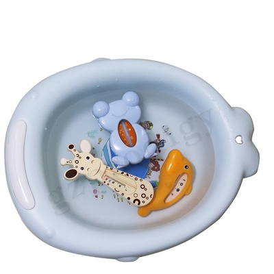 De Milieuvriendelijke Plastic Jonge geitjes van Prodigy en de Thermometer die van het Tonwater voor Babybad drijven