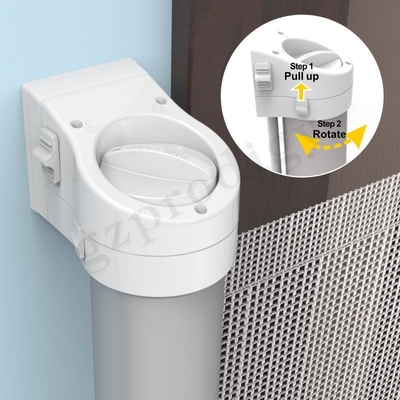 Intrekbaar Mesh Baby Safety Gates Aluminum-Kader voor Gangen