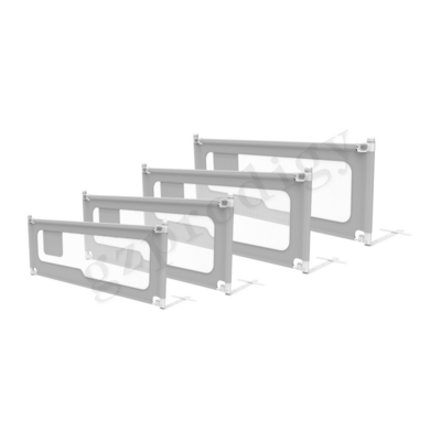 Het zichtbare Afneembare verticaal Opheffen van Grey Iron Baby Bed Rail