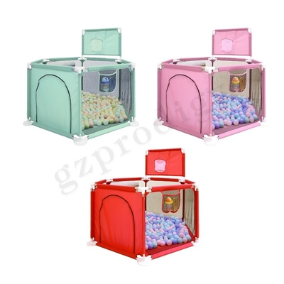 De vouwbare Veelkleurige Draagbare Omheining Oxford Fabric Material van Babyplayard