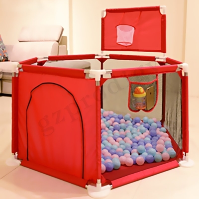 De vouwbare Veelkleurige Draagbare Omheining Oxford Fabric Material van Babyplayard