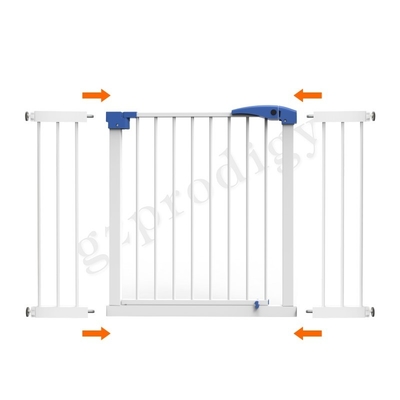 Prodigy Uitbreidbare Multiscene Baby Metalen Poort 20x76.5cm Witte Kleur Geen boren