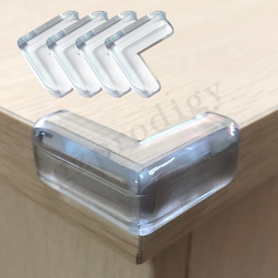 Doorzichtige PVC doorzichtige plastic hoekbeschermers voor tafelmontage