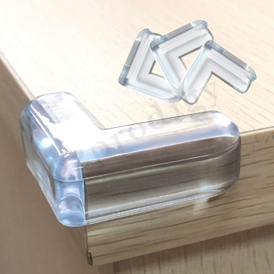 Doorzichtige PVC doorzichtige plastic hoekbeschermers voor tafelmontage