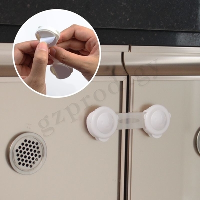 Multifunctionele Zelfklevende Plastic van het het Slot Witte Kabinet van de Babyveiligheid de Ladeklink