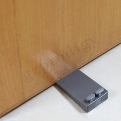 OEM Antislip Plastic de Deurwig 88x40x19mm van pvc Donker Grey Color