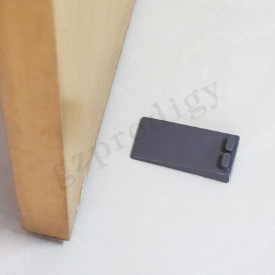 OEM Antislip Plastic de Deurwig 88x40x19mm van pvc Donker Grey Color