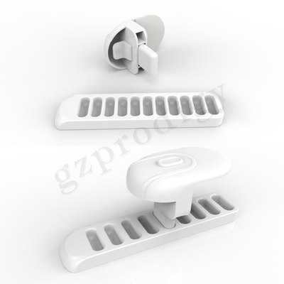 OEM Stevige het Slotabs van de Babyveiligheid Materiële Witte Kleur 156x53x68.5mm