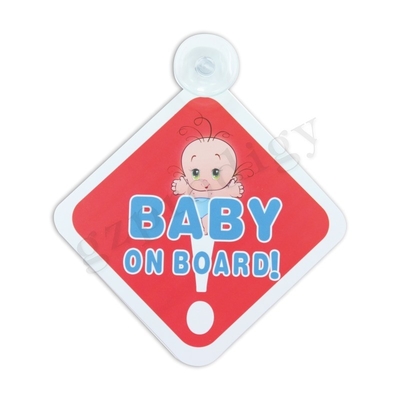 127x127mm Vierkante Multiscene Geurloze Verwijderbare Baby aan boord van Sticker voor Babyveiligheid