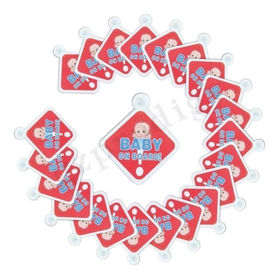 127x127mm Vierkante Multiscene Geurloze Verwijderbare Baby aan boord van Sticker voor Babyveiligheid