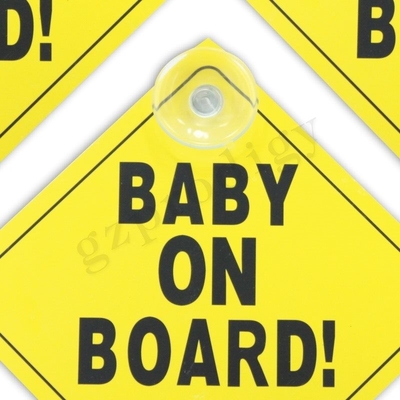 ISO9001 waterdicht Kind aan boord van Sticker, Geurloos Gepersonaliseerd aan boord van Autoteken