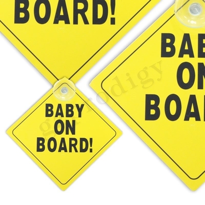 ISO9001 waterdicht Kind aan boord van Sticker, Geurloos Gepersonaliseerd aan boord van Autoteken