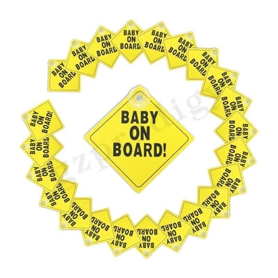 ISO9001 waterdicht Kind aan boord van Sticker, Geurloos Gepersonaliseerd aan boord van Autoteken