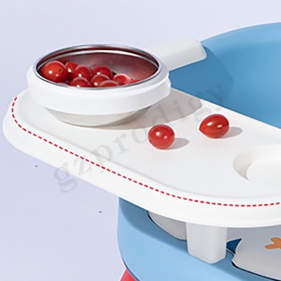 Grappige Leuke Multifunctionele Baby die Stoel Hulpseat met Verwijderbaar Dienblad vouwt