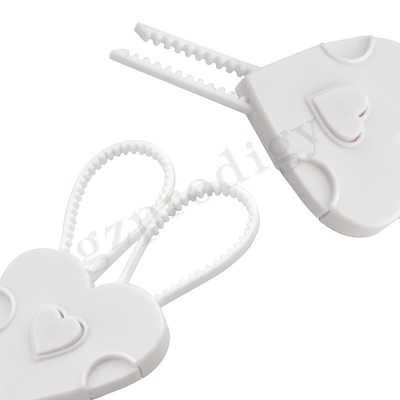 De niet Zelfklevende van het de Veiligheidsslot van het Deurhandvat Kleur van Bendable Kindveilige Witte