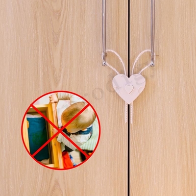 De niet Zelfklevende van het de Veiligheidsslot van het Deurhandvat Kleur van Bendable Kindveilige Witte