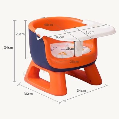 Multifunctionele pvc-Baby die Stoel Lichtgewichtbaby vouwen die Stoel met Dinerplaat vouwen