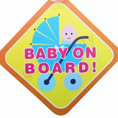 Kindveilige ABS Autobaby aan boord van Niet-toxische Sticker Antischuring