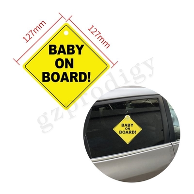 Waterdichte Baby aan boord van Sticker Multifunctionele Praktische 135x135mm
