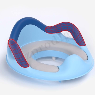Stevig ABS Potje Baby Toilet Training Seat Blauwe of roze kleur