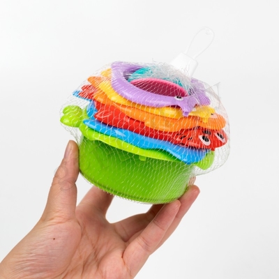 6 stks Plastic Stapelbaar Speelgoed Educatief Andere Babyproducten Stackup Drijvend