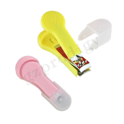 Roze Kleur Koolstofstaal Nagelknipper Hot Trending Plastic Leuke Kinderen Gezondheidszorg Voor Baby