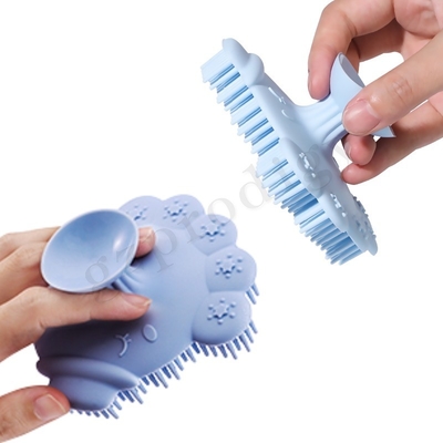 Babybadje siliconen en klapdopborstel Babyveiligheid Haarshampooborstel