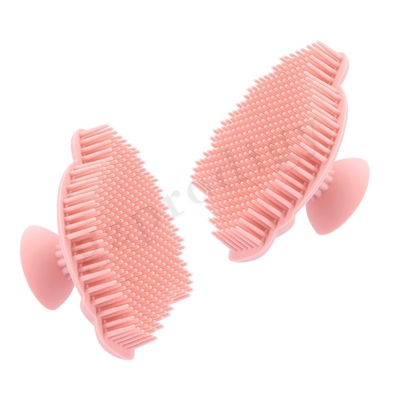 Babybadje siliconen en klapdopborstel Babyveiligheid Haarshampooborstel