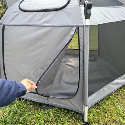Grote ruime oranje pop-up speeltent vlamvertragende pop-up babybox