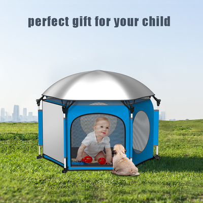 Binnen en Openlucht Vouwend een Pop Omhooggaande Speltent Oranje Grey Blue Color