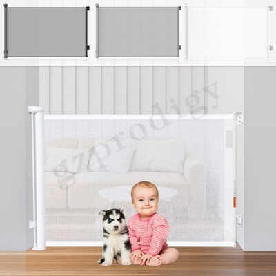 Binnen Openluchthuisdierenpoort Intrekbaar Mesh Gate For Stairs
