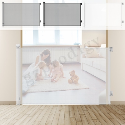 Van de de Zuigelingen de Vouwbare Veiligheid van het babybewijs Poort van de de Poort Intrekbare Hond voor Deuropening 84 Duim Intrekbaar Mesh Gate