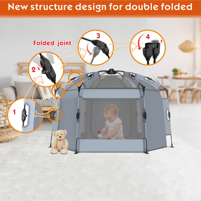 Lichtgewicht Dubbel slot Pop Up Shop Play Tent voor baby's en kinderen