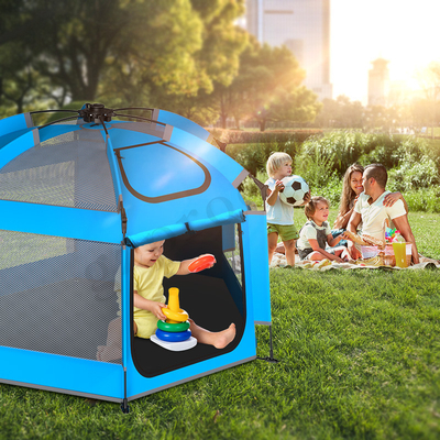 Draagbaar Pop Up Playhouse Buiten UV-bescherming Blauwe kleur