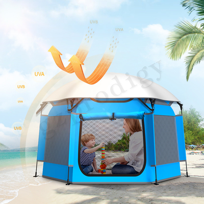 Draagbaar Pop Up Playhouse Buiten UV-bescherming Blauwe kleur