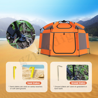 Nylon TPU Pop Up Play Tent Grote ruimte Klappende tent Play House