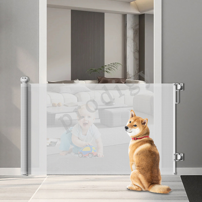 Intrekbare babypoort extra breed veiligheidspoort kinderen of huisdieren poort mesh veiligheidspoort hond
